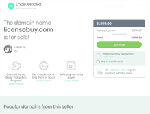 Tablet Screenshot of licensebuy.com